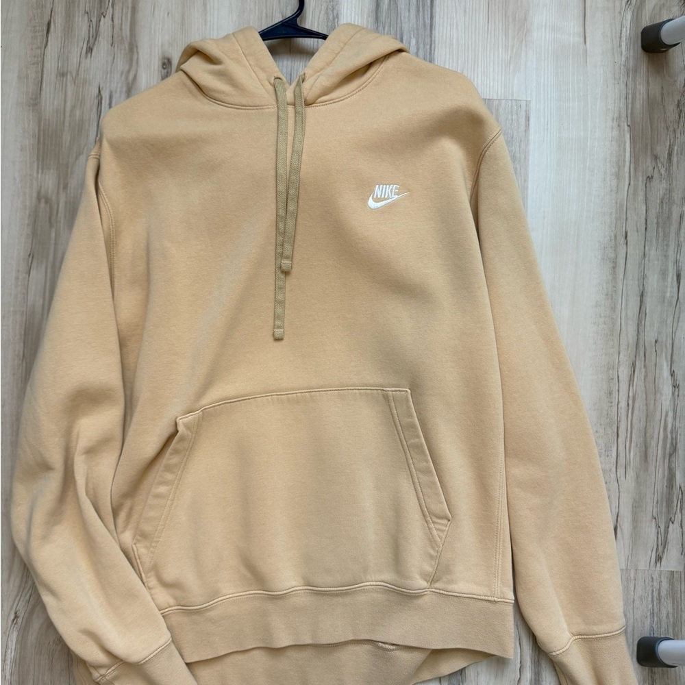 Nike Beige Hoodie with Logo